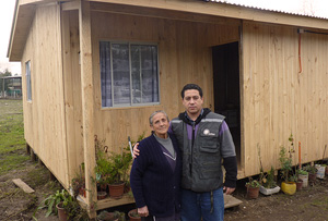 Temporary shelter in Maule provide by Caritas for survivors of the February earthquake. Credits: Caritas Chile