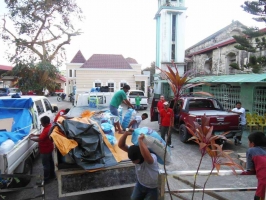 Teams reached the San Bartholomew Parish in Catbalogan City with relief goods for 1,150 families.