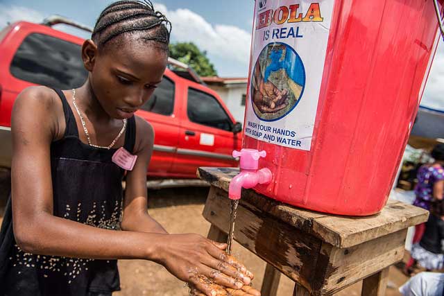 Handwashing is key to protecting people from Ebola.