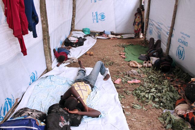 People who fled violence in Burundi now live in a cramped refugee camp in Rwanda. Photo by Caritas Rwanda