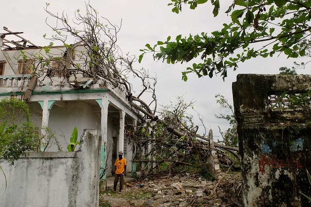 Some of the damage in the community of Torbeck in the diocese of Les Cayes. 