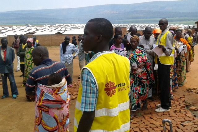 Caritas Rwanda supports 7000 people in the camp.