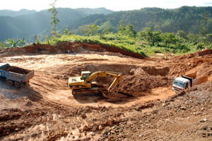Open-cast mining by multinational companies causes huge environmental damage in the Philippines. Credit: Annie Bungeroth/CAFOD