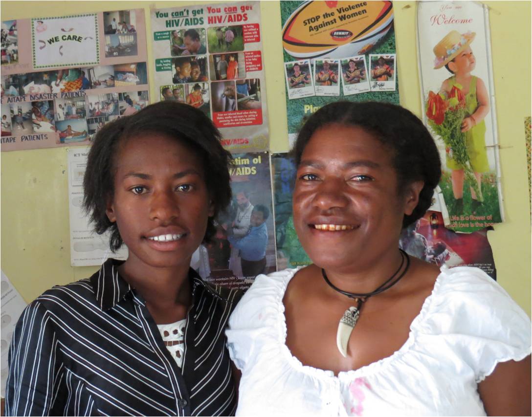 Women are particularly vulnerable to HIV in Papua new Guinea. But Jean and Janet raise awareness on the issues. Credit: Patrick Nicholson/Caritas