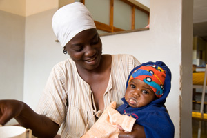 Caritas works with mothers and children and HIV affected people in Zimbabwe. Credits: David Snyder/Caritas