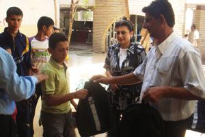 A team of volunteers from Caritas Iraq made a visit to the juvenile reformatory prison on the occasion of Eid al-Fitr and met its detainees teenagers. Credits: Caritas Iraq