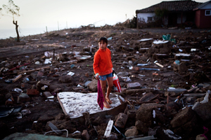 One year on from the earthquake and tsunami the poor are in a more precarious state. Credits: Katie Orlinsky/Caritas 