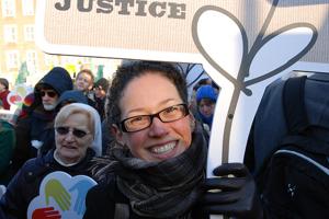 Caritas on the march for climate justice in Copenhagen. Credits: Caritas Denmark