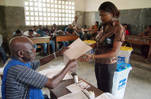 Elections in the Democratic Republic of Congo, November 2011 Credits: Worms/Caritas