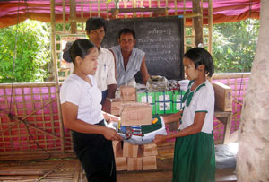 Caritas provided 100,000 people with basic food stuffs and around 40,000 people with non-food items. Credits: Caritas