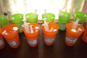 Nightly ARVs for children Credits: Hough/Caritas