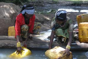 Water, LRA emergency response, TamburaYambio, Credits: Bridget Burrows/CAFOD