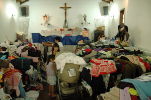 Thousands of people take shelter in churches after recent floods and mudslides in Brazil. Credits: Gustavo Oliveira/Caritas Brazil