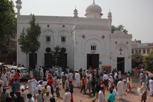 All Saints Church was built in 1883. Two suicide bombers struck a historic church in the Pakistani city of Peshawar on Sunday, killing 81 people attending Mass. Credits: Caritas Pakistan
