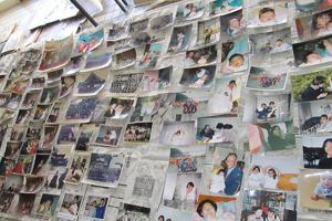 Pictures waiting their owner at a shelter in Onagawa. Credits: Caritas Japan 2011