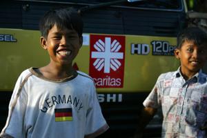 Children from the village of Kampung Tangah in West Sumatra. Credits: James Alcock/Caritas