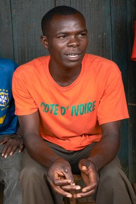 “It hurts to hear what is happening in Bangui," said Yvon Maxime, a Bangui resident. Credit Sam Phelps for Catholic Relief Services. 