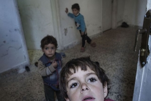 La crisis siria corre el riesgo de crear una generación perdida de niños. Foto de Alession  Romenzi / Caritas Suiza.