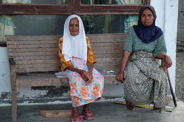Halimah is over 100 years old. She is living in a CRS built house. Photo by Patrick Nicholson/Caritas