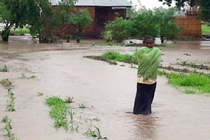 Inondations au Malawi. Photo de CADECOM/Caritas Malawi
