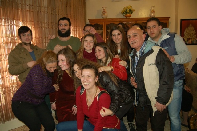 The Hazkour family reunited after a year captivity. Credit: Caritas Syria 