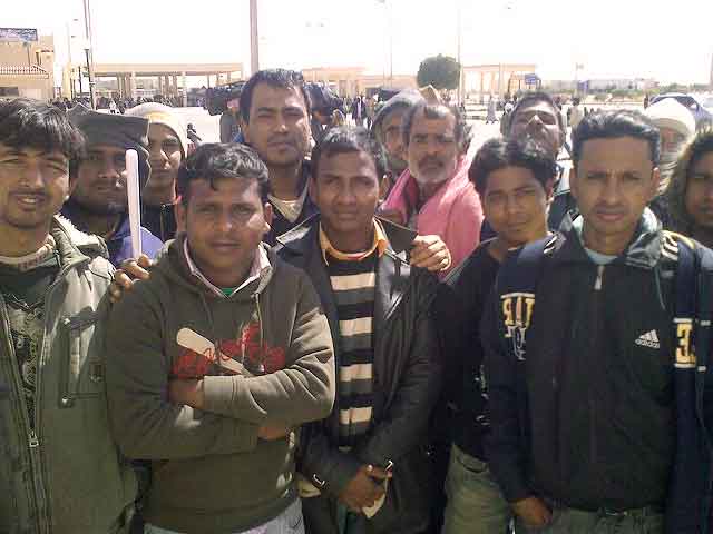 Migrant workers from Bangladesh in Egypt. 