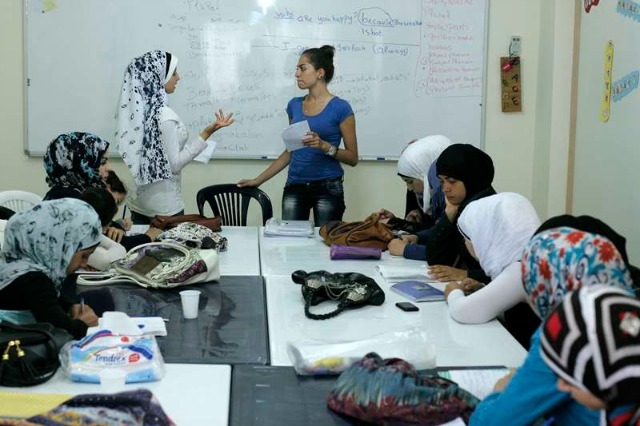 Training courses for Syria refugees in Lebanon. Matthieu Alexandre/Caritas