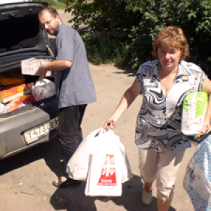 Caritas aide les familles fuyant vers la Russie