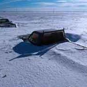 Une violente temepete de neige frappe la Mongolie