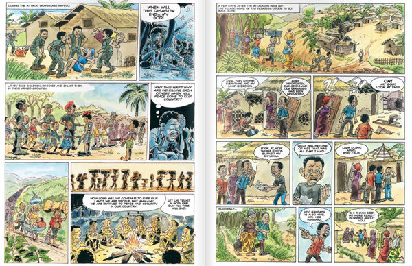 Caritas launches a comic strip about violence and hope in Congo