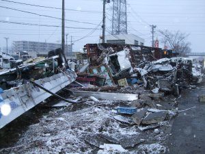 Caritas Japan visits earthquake-hit Sendai City