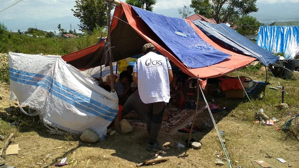 Scenes of loss following the Indonesia earthquake