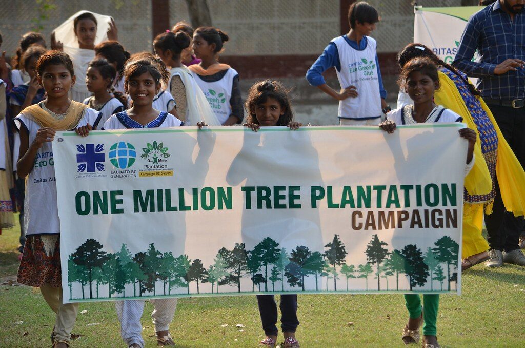 Caritas Pakistan has helped communities plant one million trees to combat climate change 