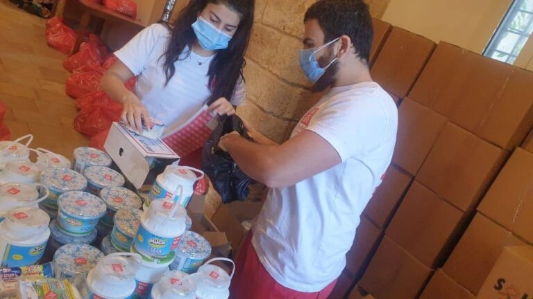 Caritas young volunteers in Lebanon