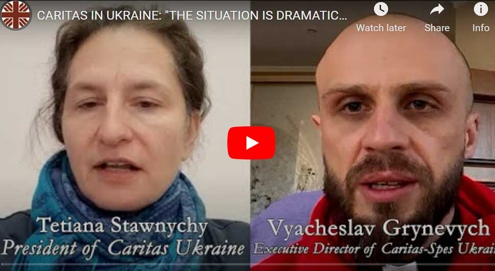 Caritas pide la apertura de corredores humanitarios para ayudar a la sufrida población de Ucrania