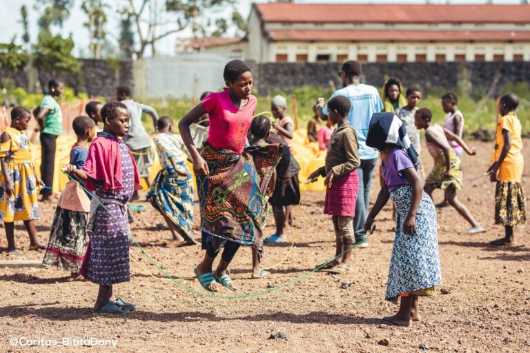 Child Friendly Space, Nyragongo, Caritas Goma in DRC